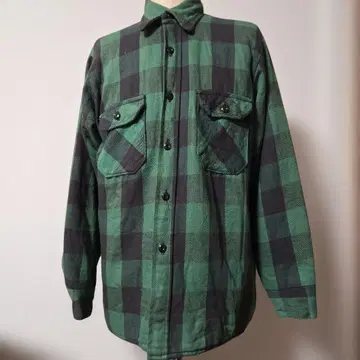 80년대 Frostproof 플란넬 셔츠 퀼팅 구제 의류