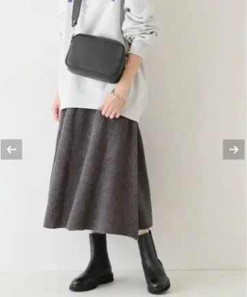 SLOBE IENA 니트 스커트