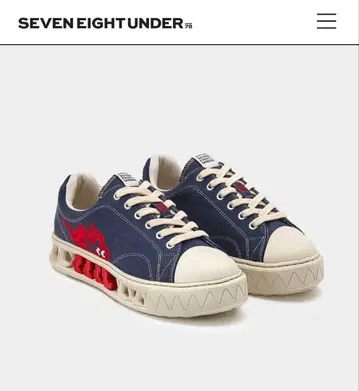 SEVEN EIGHT 언더 로우 탑 스니커즈