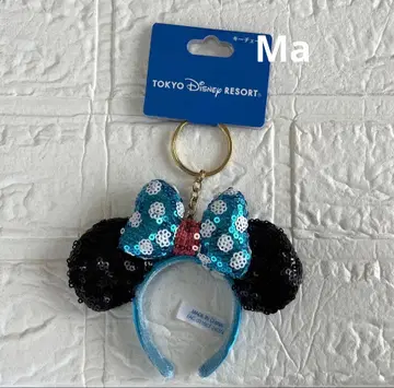 디즈니 머리띠 키체인 미니 스팽글