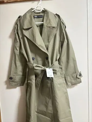 ZARA 카키 트렌치코트 XS