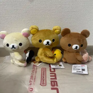 [택 포함] 리락쿠마 덜덜 허그 봉제 인형 3종