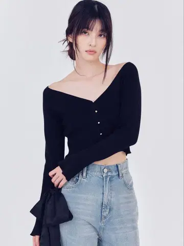 새상품 택 FRAY I.D 크롭 리브 니트 가디건 이번 시즌 원피스