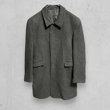 t1626 [ 게스 ] 울 스텐카라 코트 심플 루즈핏 블랙 남성용