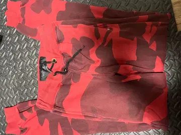 HYDROGEN 레드 카모플라쥬 후드티 S