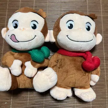 호기심 많은 조지 봉제 인형 2개 세트