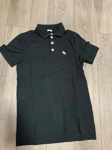 Abercrombie & Fitch 블랙 피케 셔츠 XS