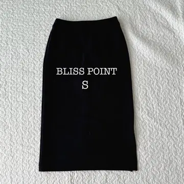 블리스포인트 타이트 스커트 슬릿 네이비 S 고급 오피스 출퇴근
