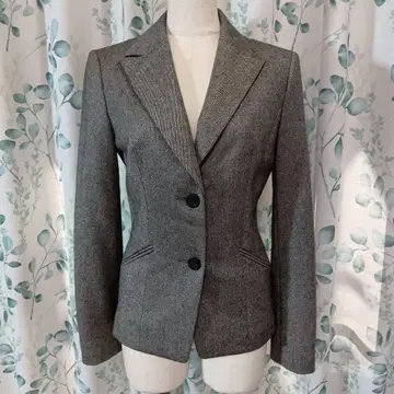 INDIVI 트위드 자켓 그레이 여성용 36