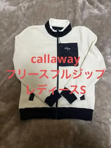 캘러웨이 플리스 자켓 S 화이트/블랙