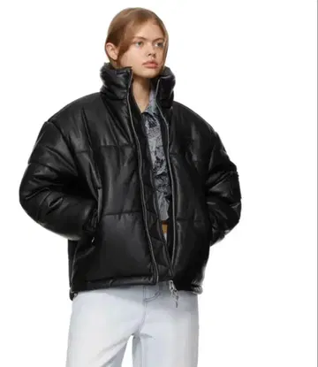 Eytys 인조 가죽 다운 자켓 블랙