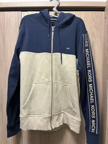 MICHAEL KORS 집업 후드티 L 사이즈 네이비/베이지
