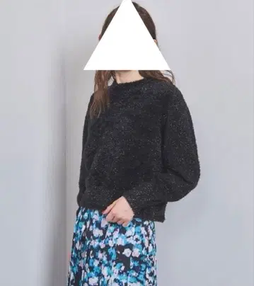 글리터 크루넥 니트