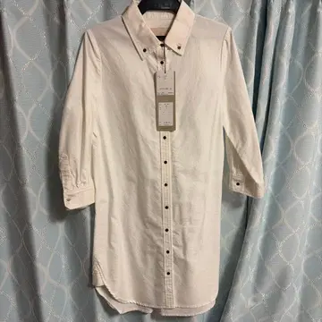 DUEEL 코튼 셔츠 원피스 화이트 00