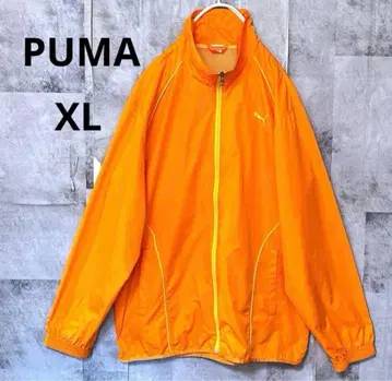 푸마 나일론 자켓 오렌지 O 사이즈 메쉬 안감 XL 사이즈