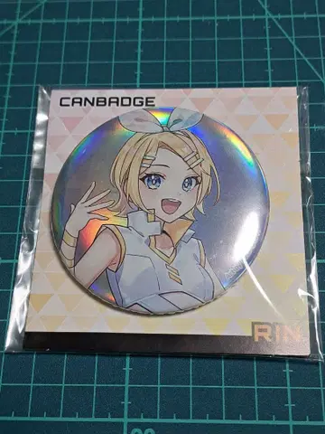 하츠네 미쿠 시리즈 홀로그램 캔뱃지 카가미네 린 퓨처 아이돌 Peta