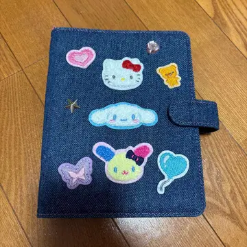 산리오 데님 와펜 바인더