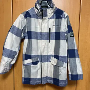 BURUNOTTI 아우터 체크 무늬 후드 부착