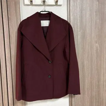 ICB 버건디 체스터 코트