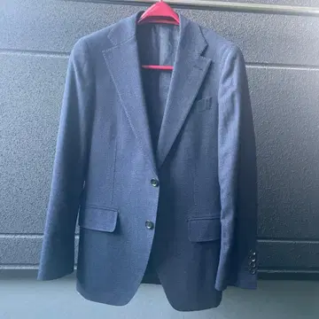 정장 셀렉트 네이비 체크 고급 제냐