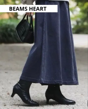 BEAMS HEART 코듀로이 롱 스커트 M