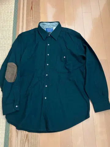Pendleton 울 셔츠 다크 그린 XL
