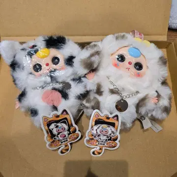 봉제 인형 2체 세트 babythree