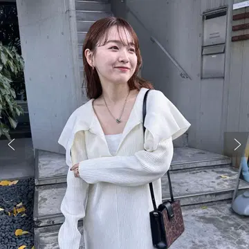 mystic BIG 카라 니트 원피스 사이즈 1