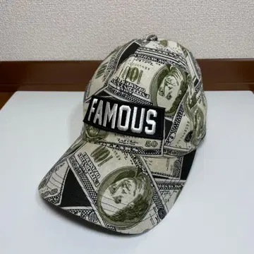 FAMOUS ALL MONEY PATTERN 달러 지폐 프린트 캡