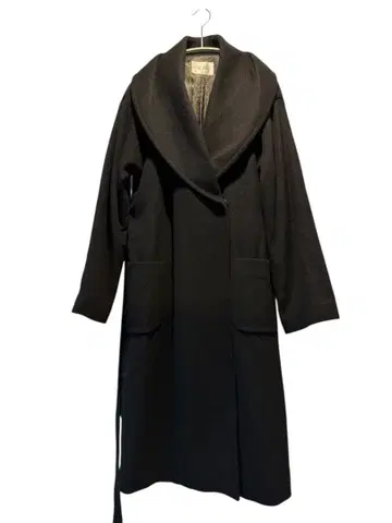 빅 칼라 울 100% 코트