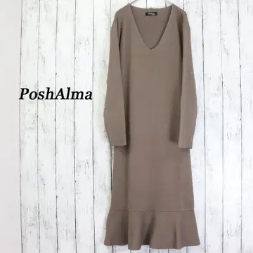 PoshAlma 포쉬아로마 롱 원피스 레이온 니트 원피스