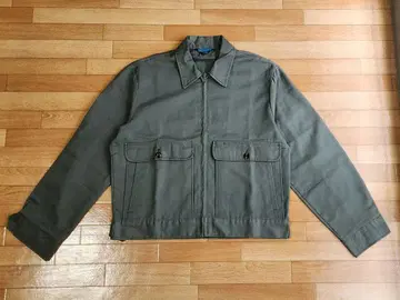 70s 짧은 기장 워크 자켓 카키