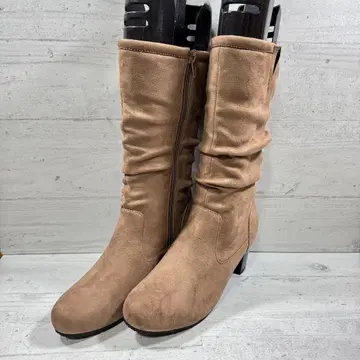 ZUMA COLLECTION 스웨이드 느낌 미들 부츠 23.5