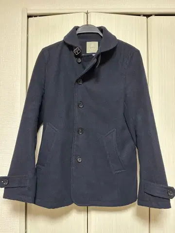 나노 유니버스 네이비 울 피 코트