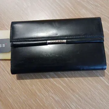 GUESS 블랙 소가죽 장지갑 082151