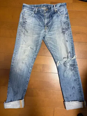 SNC 스키니 데님 사이즈 30 데미지 가공