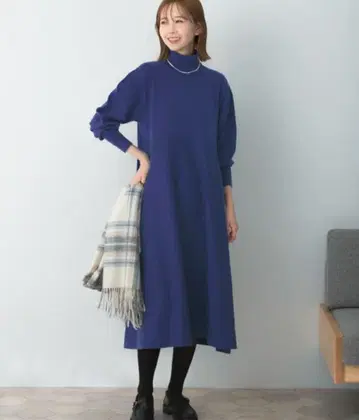 URBAN RESEARCH ROSSO 터틀넥 플레어 원피스