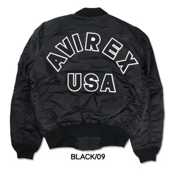 [ 새상품급 ] AVIREX MA-1 플라이트 자켓 블랙