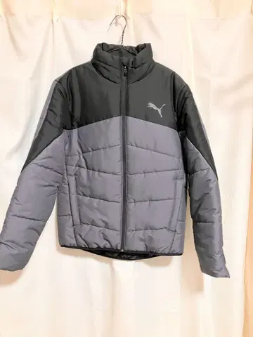 PUMA 다운 자켓 블랙/그레이