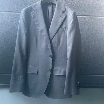 정장 셀렉트 네이비 체크 테일러드 자켓 고급 제냐