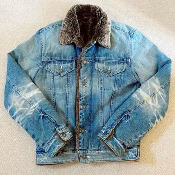 데님 보아 자켓 G 자켓 남성용 아우터 색빠짐 데미지