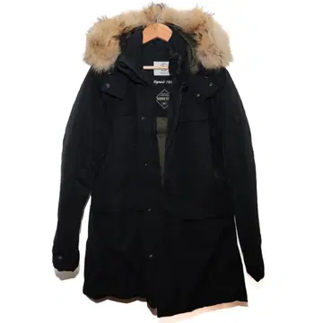 AIGLE GORE-TEX 롱 다운 자켓 블랙 에이글