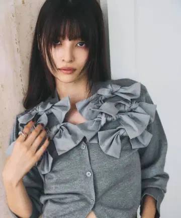 nostalgia 노스탤지어 리본 플로우 가디건