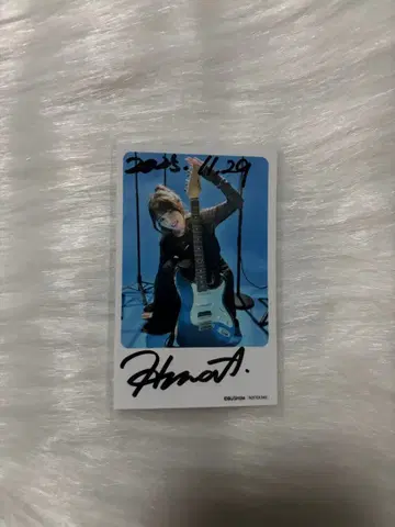 아오키 히나 BLUE TRIP 친필 사인 폴라로이드풍 포토 카드
