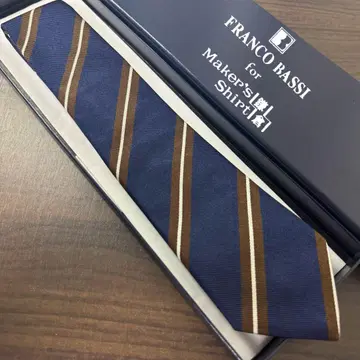 가마쿠라 셔츠 프랑코 바시 별주 레지멘탈 넥타이 아즈로 에 마로네