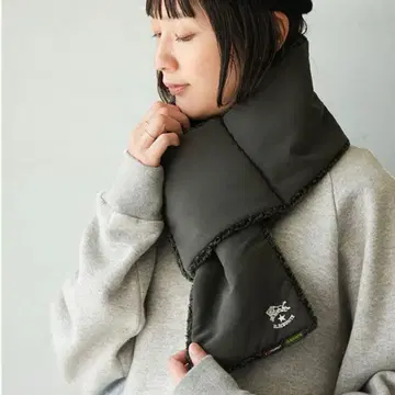 ILBISONTE 보아 머플러 리버서블 차콜