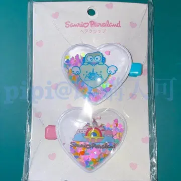 2 한교동 헤어 클립 퓨로랜드 산리오 하트온 캐릭터