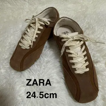 [ ZARA ] 스플릿 스웨이드 스포츠 스니커즈 38 24.5cm