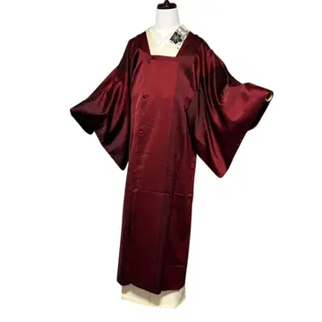 미사용에 가까운 새상품급 순수 실크 도효기 롱 단의 먼지 방지