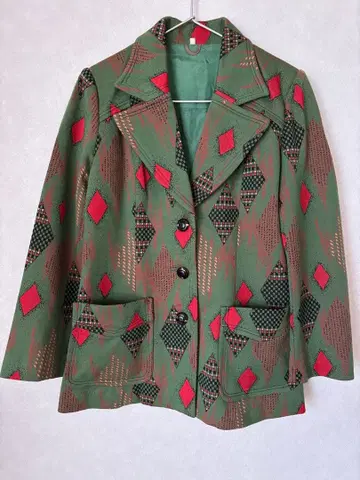 빈티지 자카드 자켓 빈티지 구제 의류